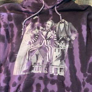 Beetlejuice hot topic tie-dye sweatshirt medium